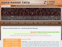 Tablet Screenshot of mahakumbhyatra.com